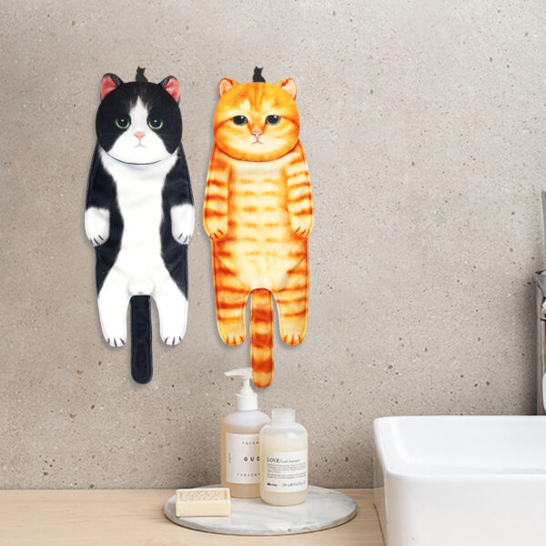 💕New Arrival💕 😺Cute Cat Hand Towel🐾