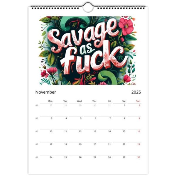 11-235 📆Welcome To The Fuckery Fun Wall Calendar 2025
