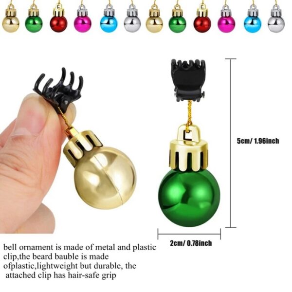 (🎄 Early Christmas Deals -40% Off ) Mini Fun Christmas Ornaments - Mustache Clips - 🎁 Funniest Prank Gifts