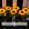 SOLAR SUNFLOWER OUTDOOR GARDEN LIGHT