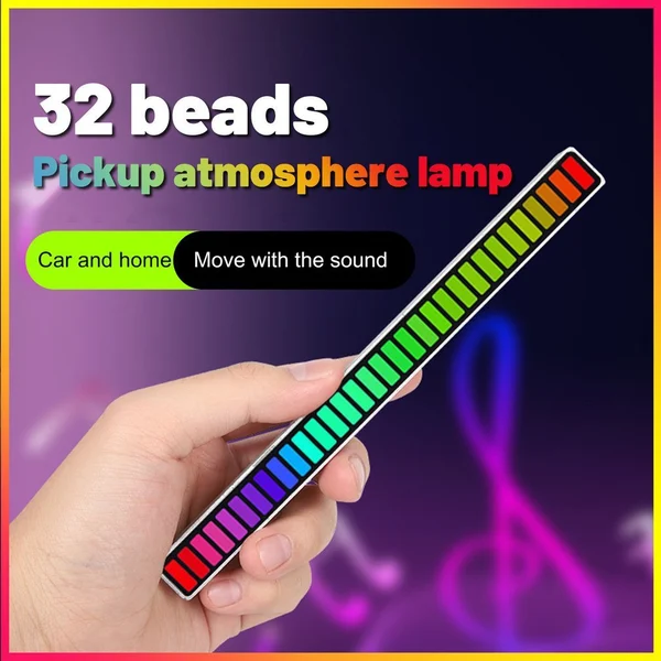 🎵Wireless Sound Activated RGB Light Bar