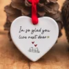 BEST CHRISTMAS GIFT HEART HANGING ORNAMENT