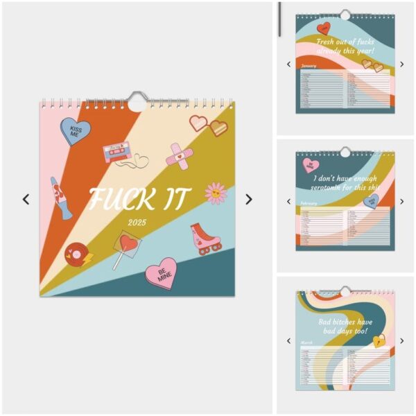 🔥Funny 'Fuck It 2025' Calendar