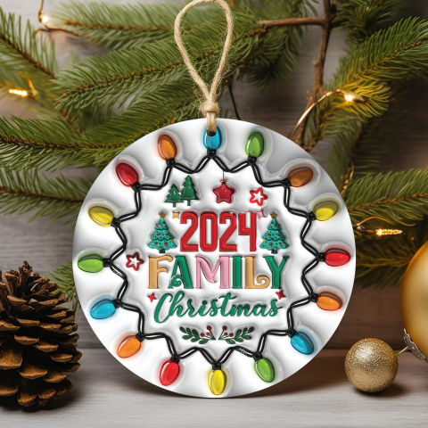 🔥CHRISTMAS PRE-SALE 50% OFF🎁BESTIES CHRISTMAS ROUND ORNAMENT