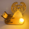 Christmas Candle Memorial Display to Remember Loved Ones .Electronic candles