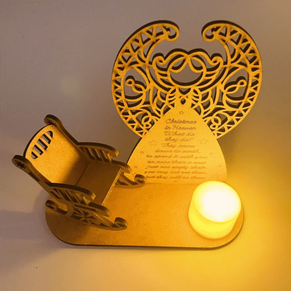 Christmas Candle Memorial Display to Remember Loved Ones .Electronic candles