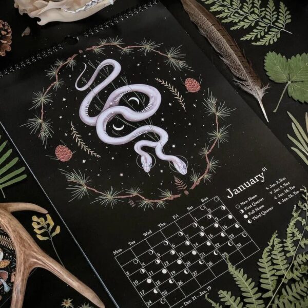 🎁Christmas Sale  80% OFF✨2024 Dark Forest Lunar Calendar