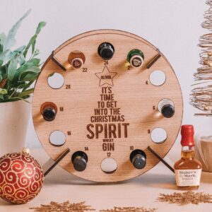 🔥NEW ARRIVAL🔥🎄Christmas Countdown Wooden Drinks Holder Ornament🍻