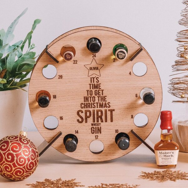 🔥NEW ARRIVAL🔥🎄Christmas Countdown Wooden Drinks Holder Ornament🍻