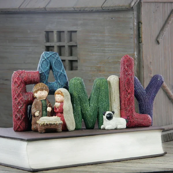 ✝️Handcrafts Family Nativity Statue