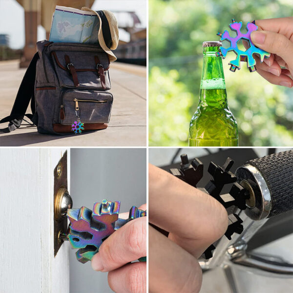 🎁Christmas Hot Sale🎁18-in-1 Snowflake Multi-Tool
