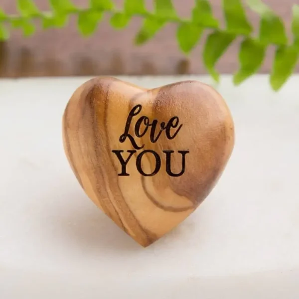 Pocket Hug Wooden Heart Token--Christmas gifts
