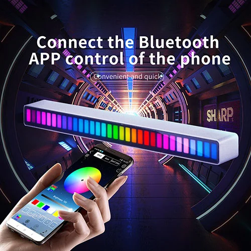 🎵Wireless Sound Activated RGB Light Bar