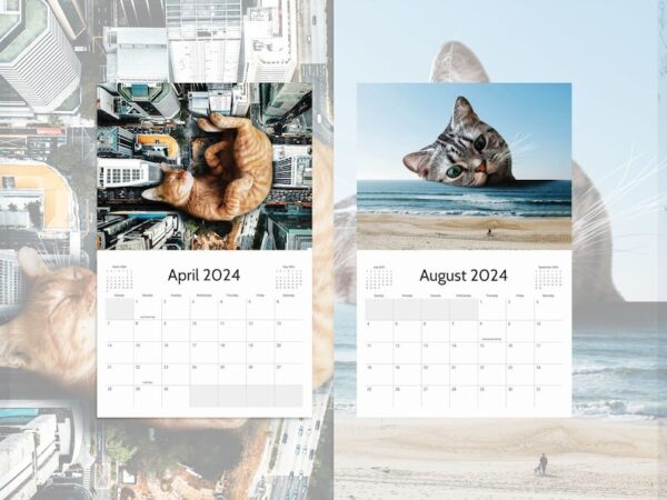 🐈2024 LAZY CAT CALENDAR