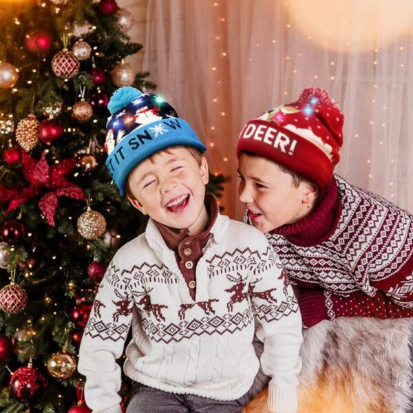 🎁2022 Early Christmas Sale - Christmas LED Light Knitted Beanies