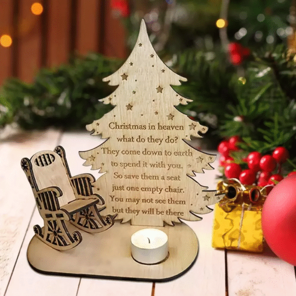 Christmas Candle Memorial Display to Remember Loved Ones .Electronic candles