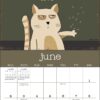 😸A Year of Snarky Cats 2024 Wall Calendar