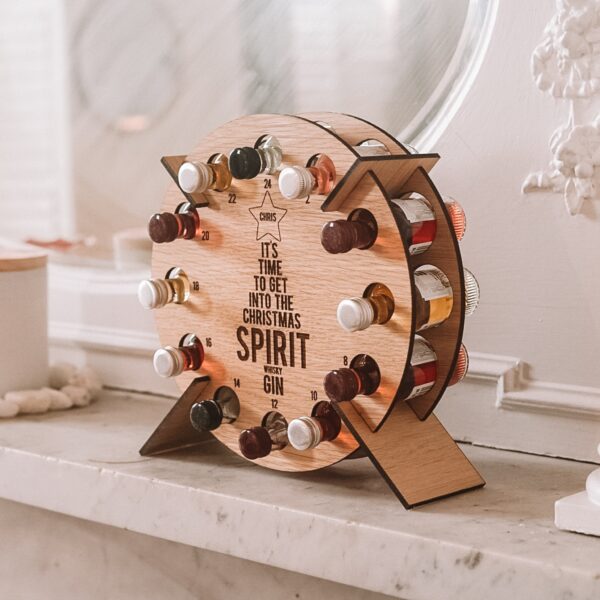 🔥NEW ARRIVAL🔥🎄Christmas Countdown Wooden Drinks Holder Ornament🍻