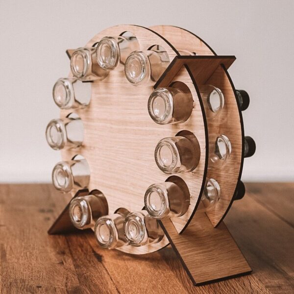 🎄CHRISTMAS Wooden Mini Tree Alcohol Advent Calendar holder