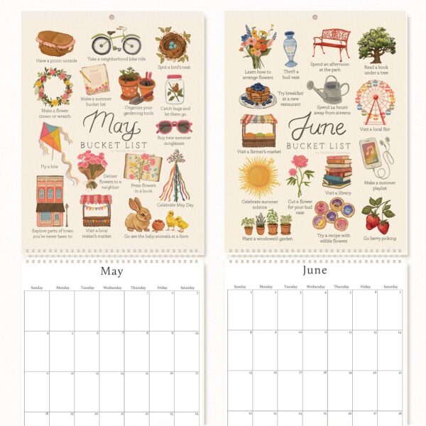PREORDER 2025 Bucket List Calendar