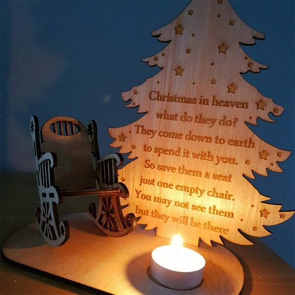 Christmas Candle Memorial Display to Remember Loved Ones .Electronic candles