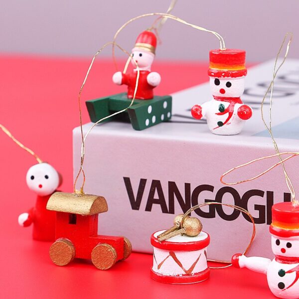 🎅Christmas tree decorations wooden pendants 🎄