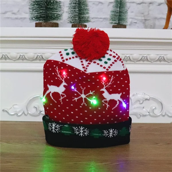 🎁2022 Early Christmas Sale - Christmas LED Light Knitted Beanies