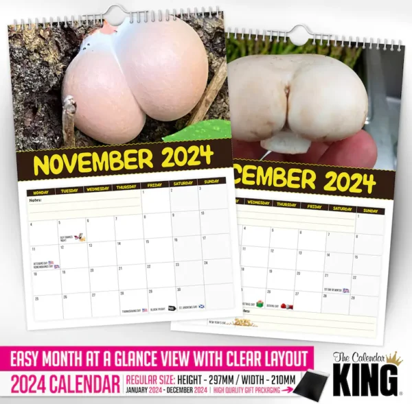 World's Greatest Mushrooms - 2024 Wall Calendar