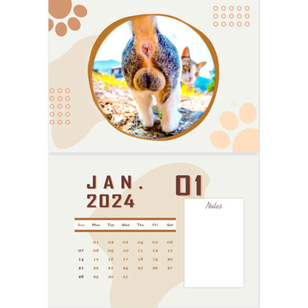 🐱Funny Cat Butts Calendar 2024 For Cat Lovers💖