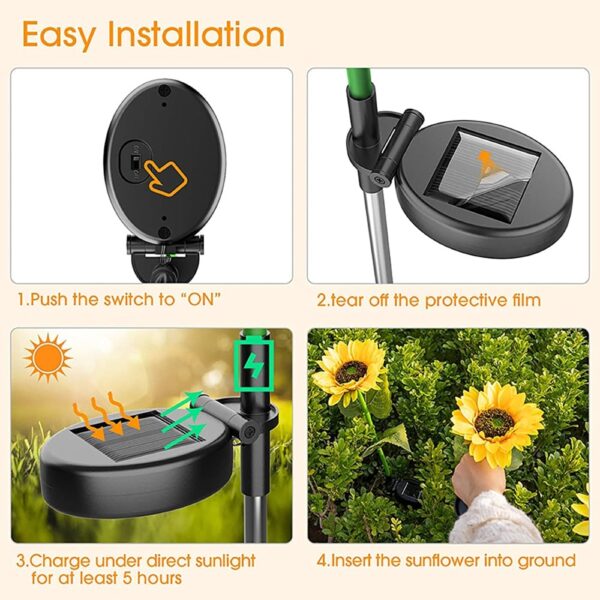 🌻Waterproof Solar Sunflower Light