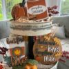 🔥Fall Sale🍂Fall Tiered Tray Decor
