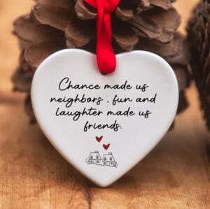 BEST CHRISTMAS GIFT HEART HANGING ORNAMENT