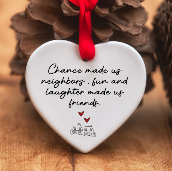 BEST CHRISTMAS GIFT HEART HANGING ORNAMENT