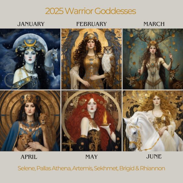 Warrior Goddess 2025 Moon Phase Calendar(Buy 2 Free Shipping)