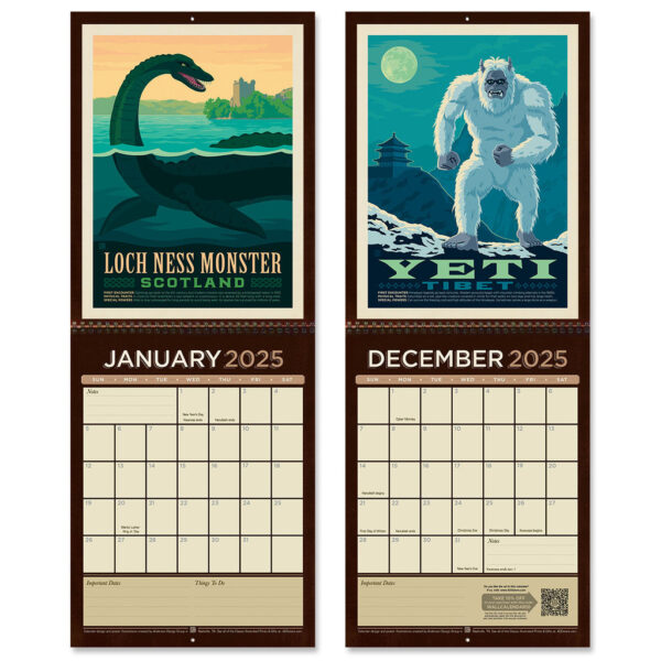 📅2025 Wall Calendar: Mythical Creatures From Around the World (Best Seller!)