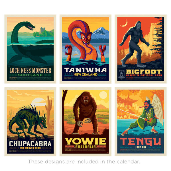 📅2025 Wall Calendar: Mythical Creatures From Around the World (Best Seller!)