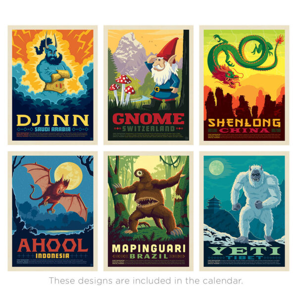 📅2025 Wall Calendar: Mythical Creatures From Around the World (Best Seller!)