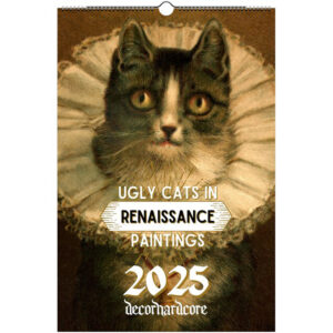 2025 Wall Hanging Calendar. Funny Art Novelty Gift