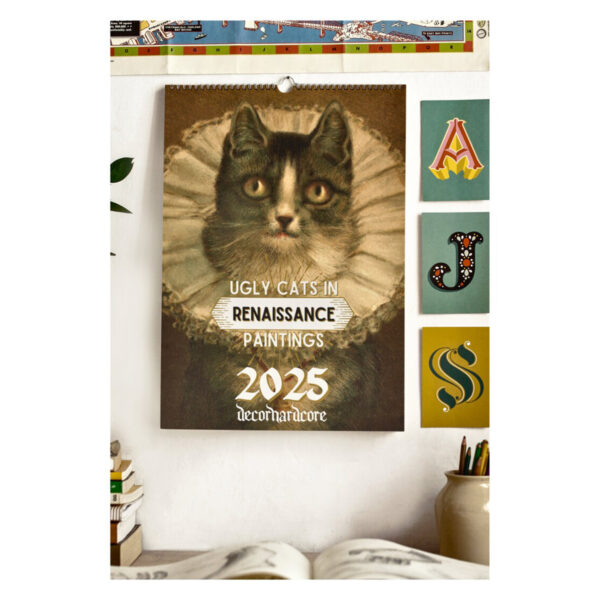 2025 Wall Hanging Calendar. Funny Art Novelty Gift