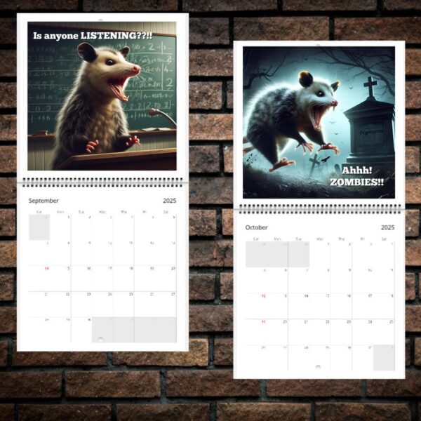 🐭2025 Funny Screaming Possums Calendar
