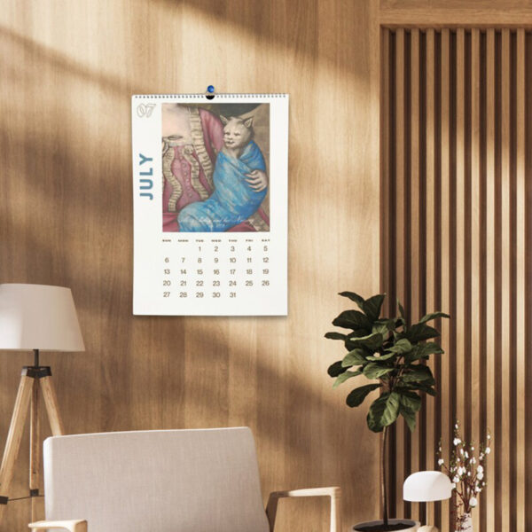 2025 Wall Hanging Calendar. Funny Art Novelty Gift