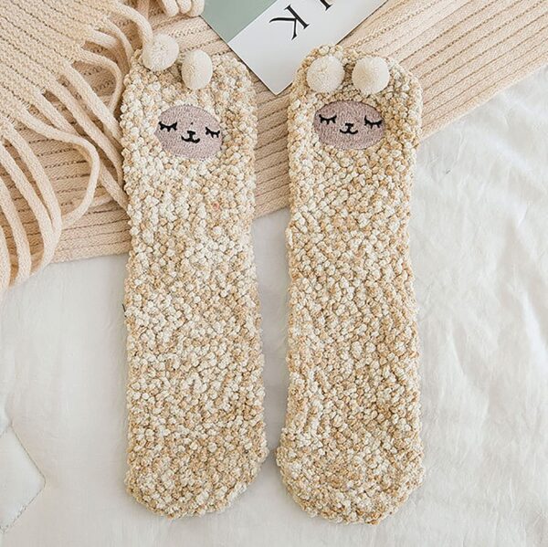 🎁Christmas Gift Sale🎄Christmas Cute Coral Fleece Warm Socks