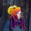 🐙Octopus Pattern Color Block Knitted Hat👒