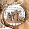 ✨Music Sheet Nativity Ornament