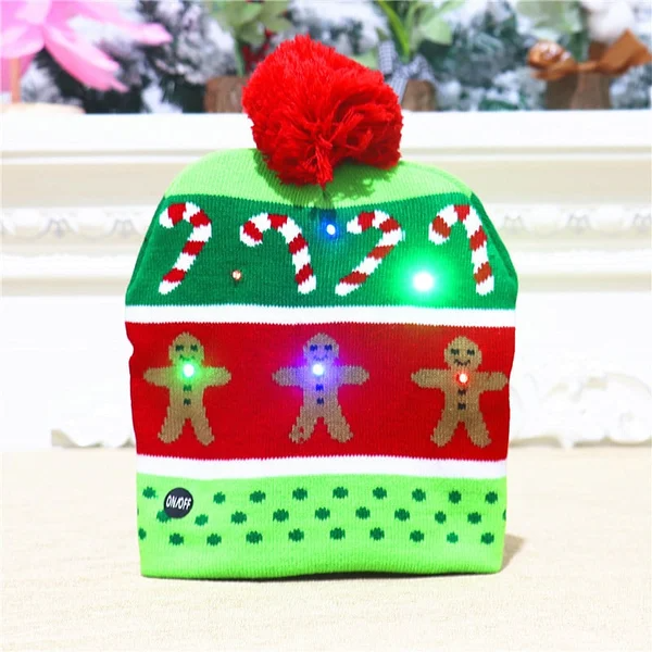 🎁2022 Early Christmas Sale - Christmas LED Light Knitted Beanies
