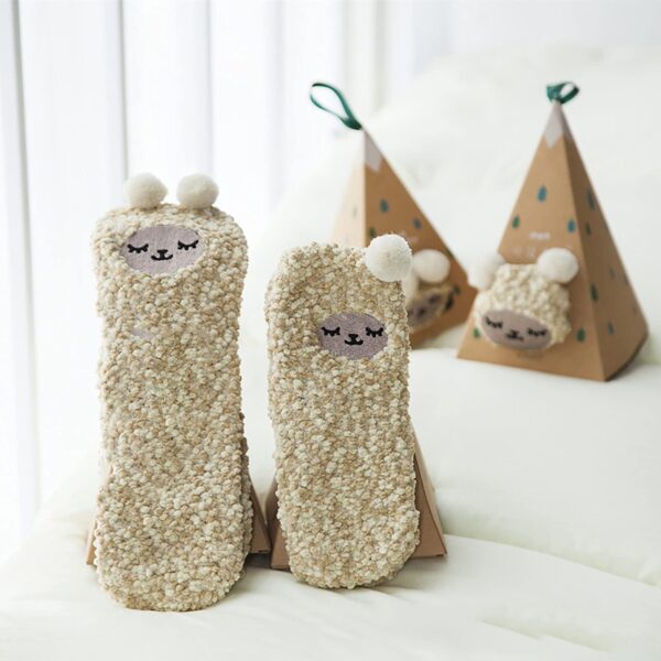 🎁Christmas Gift Sale🎄Christmas Cute Coral Fleece Warm Socks