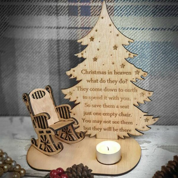 Christmas Candle Memorial Display to Remember Loved Ones .Electronic candles