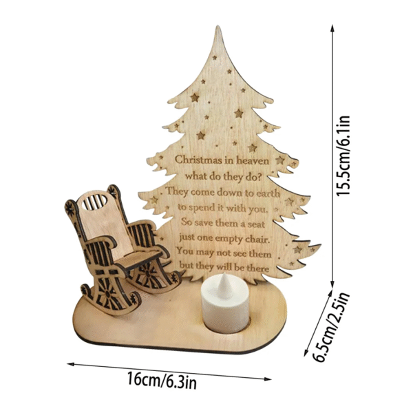 Christmas Candle Memorial Display to Remember Loved Ones .Electronic candles