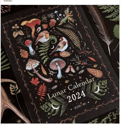 🎁Christmas Sale  80% OFF✨2024 Dark Forest Lunar Calendar