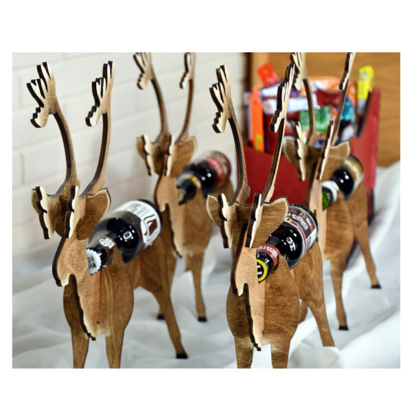 🦌🛷Deer And Sleigh Beer Holder - Perfect Christmas Gift